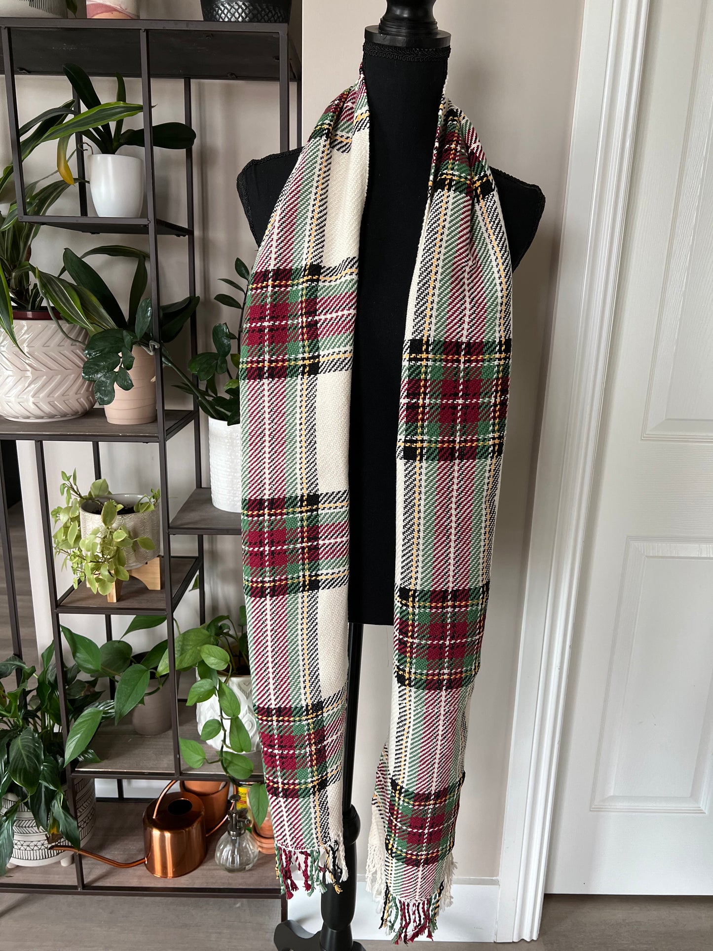 Festive Plaid Twill Scarf