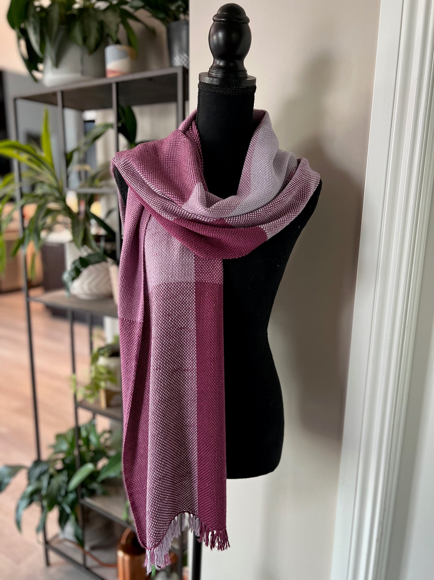 Bamboo Color Block Scarf - Lilac