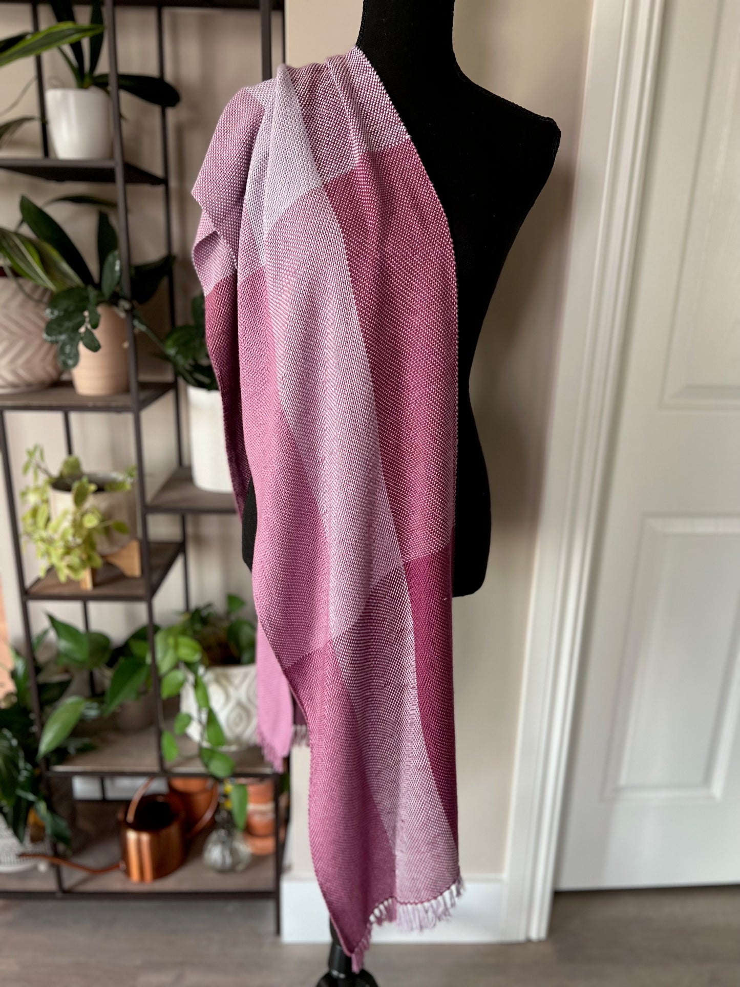 Bamboo Color Block Scarf - Lilac