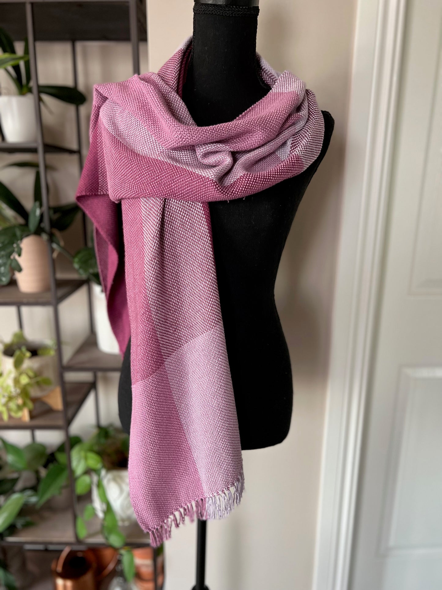 Bamboo Color Block Scarf - Lilac