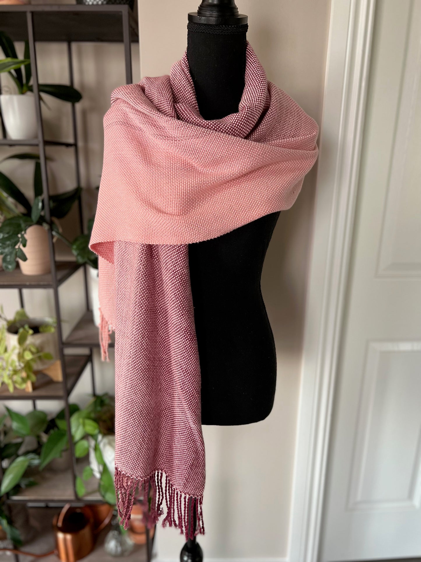 Burgundy Gradient Wrap - Bamboo & Cotton