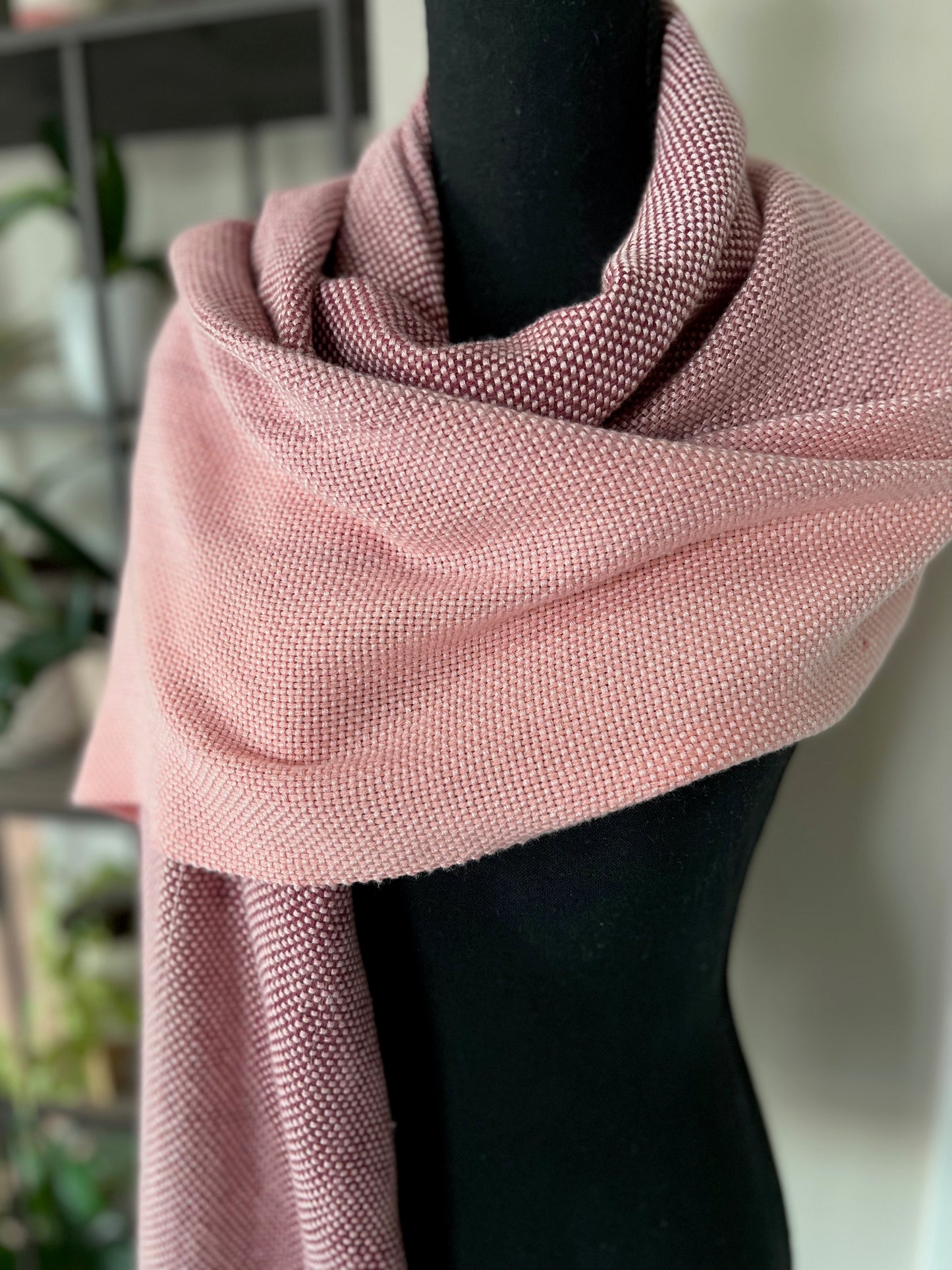 Burgundy Gradient Wrap - Bamboo & Cotton