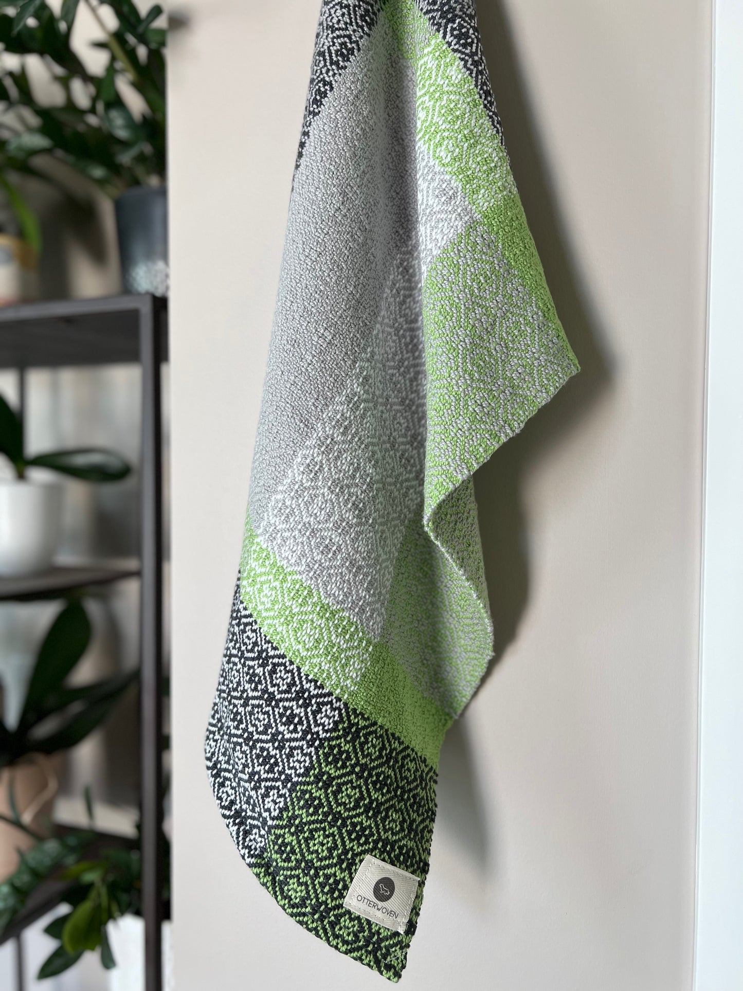 Lime Twist Twill Organic Cotton Towels - Singles