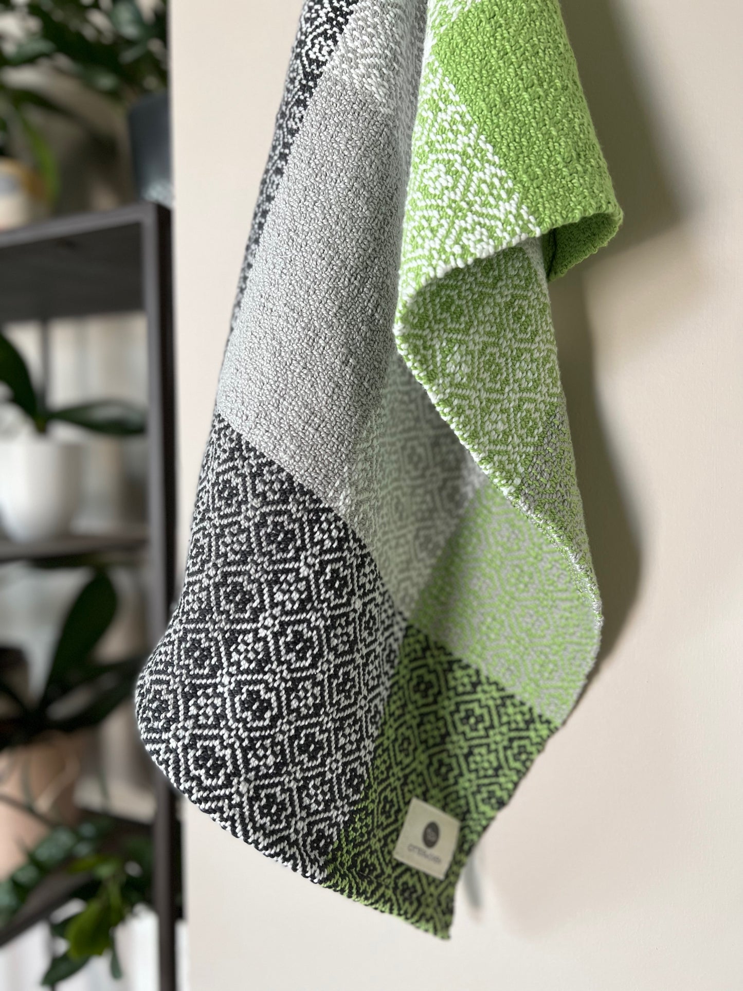 Lime Twist Twill Organic Cotton Towels - Singles