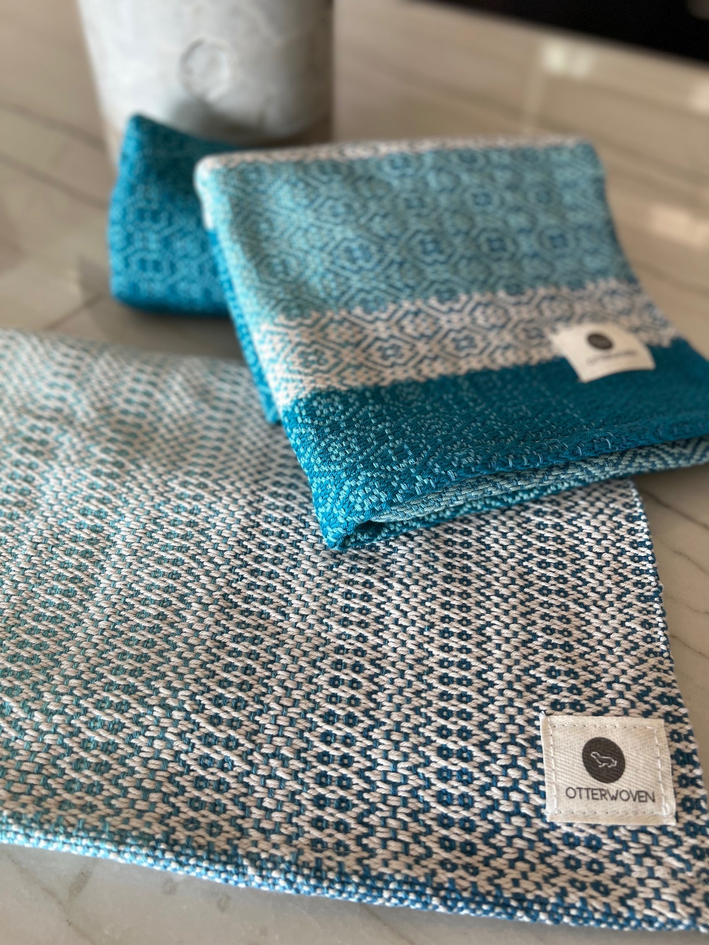 Ocean Gradient Twill Cotton Towels - Singles