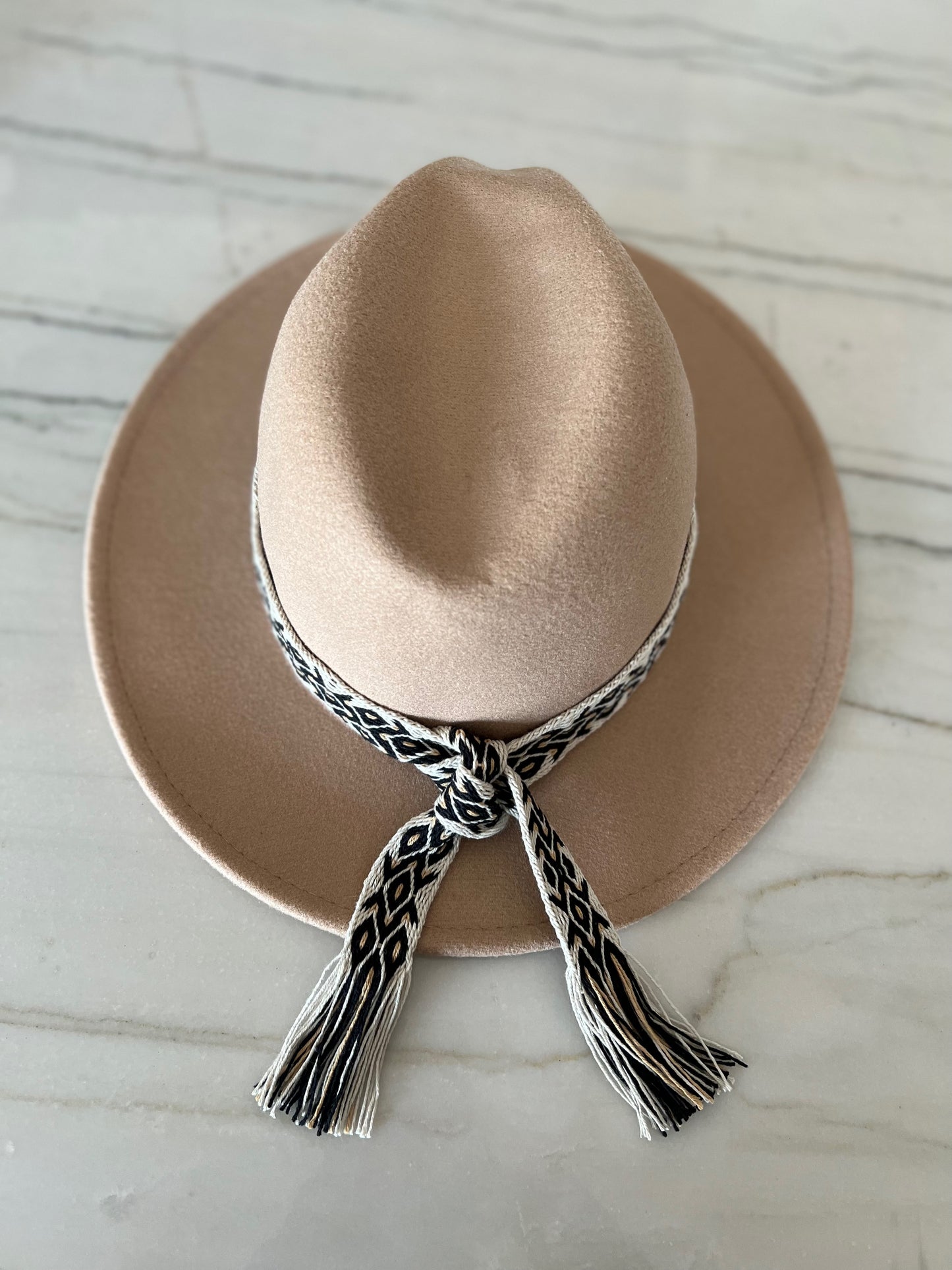 Fedora in Camel - Black Diamond Band