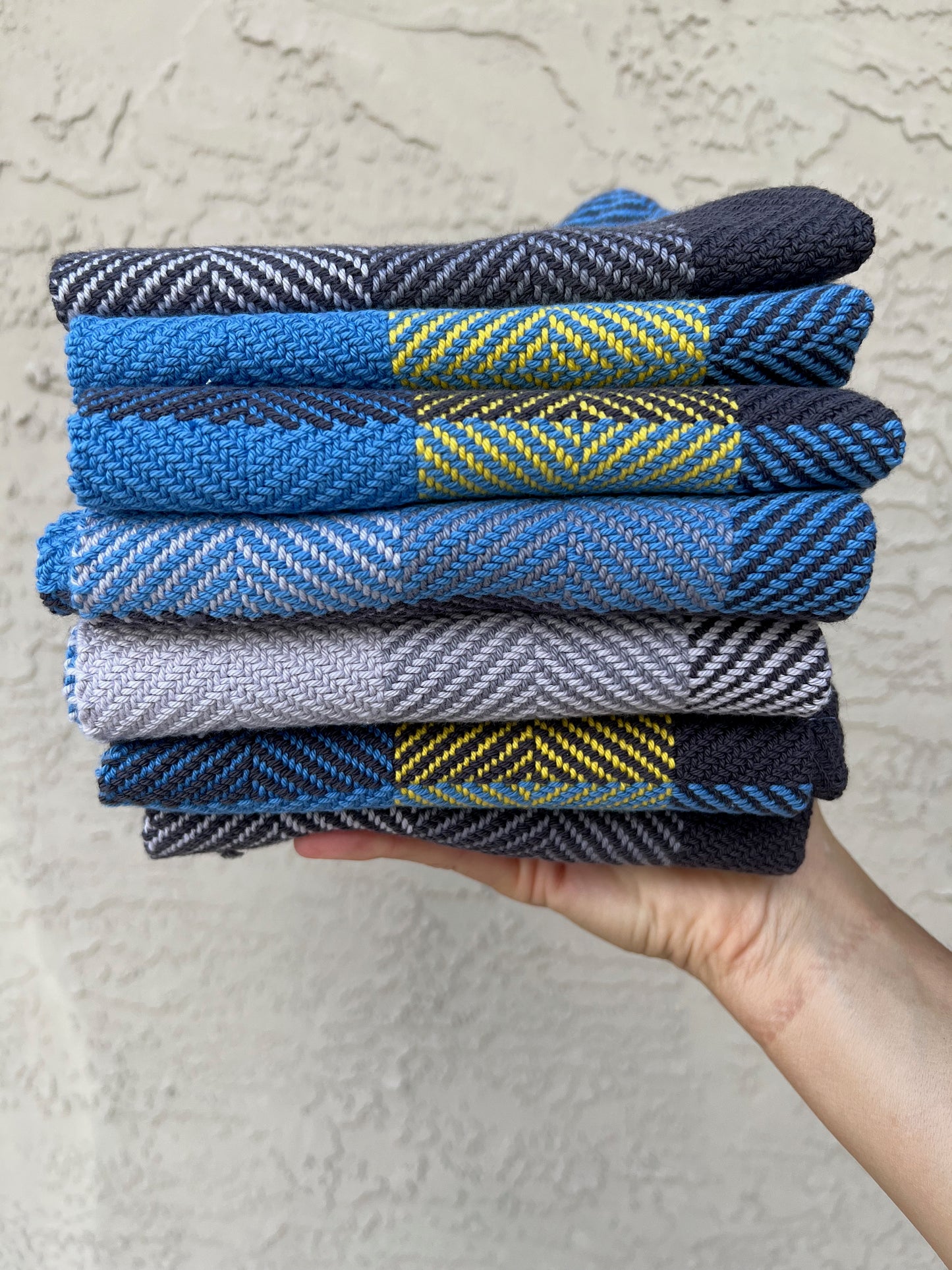 Macaw Twill Checked Cotton Towels