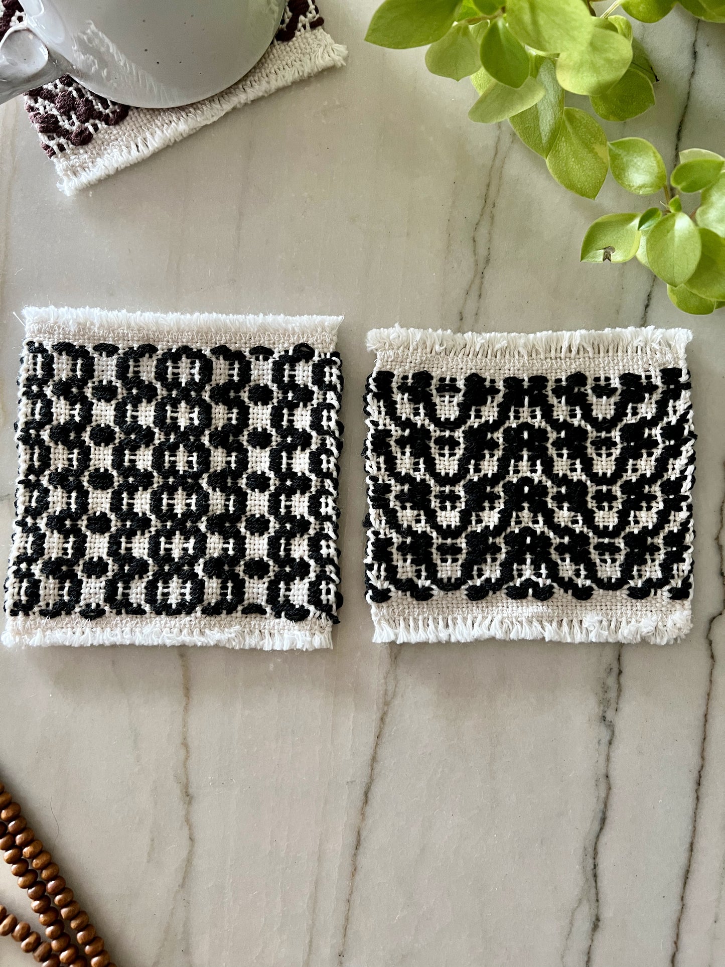 Handwoven Mug Rugs - Set of 2