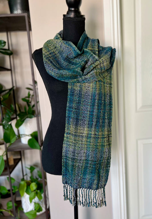 Peacock Plaid Scarf