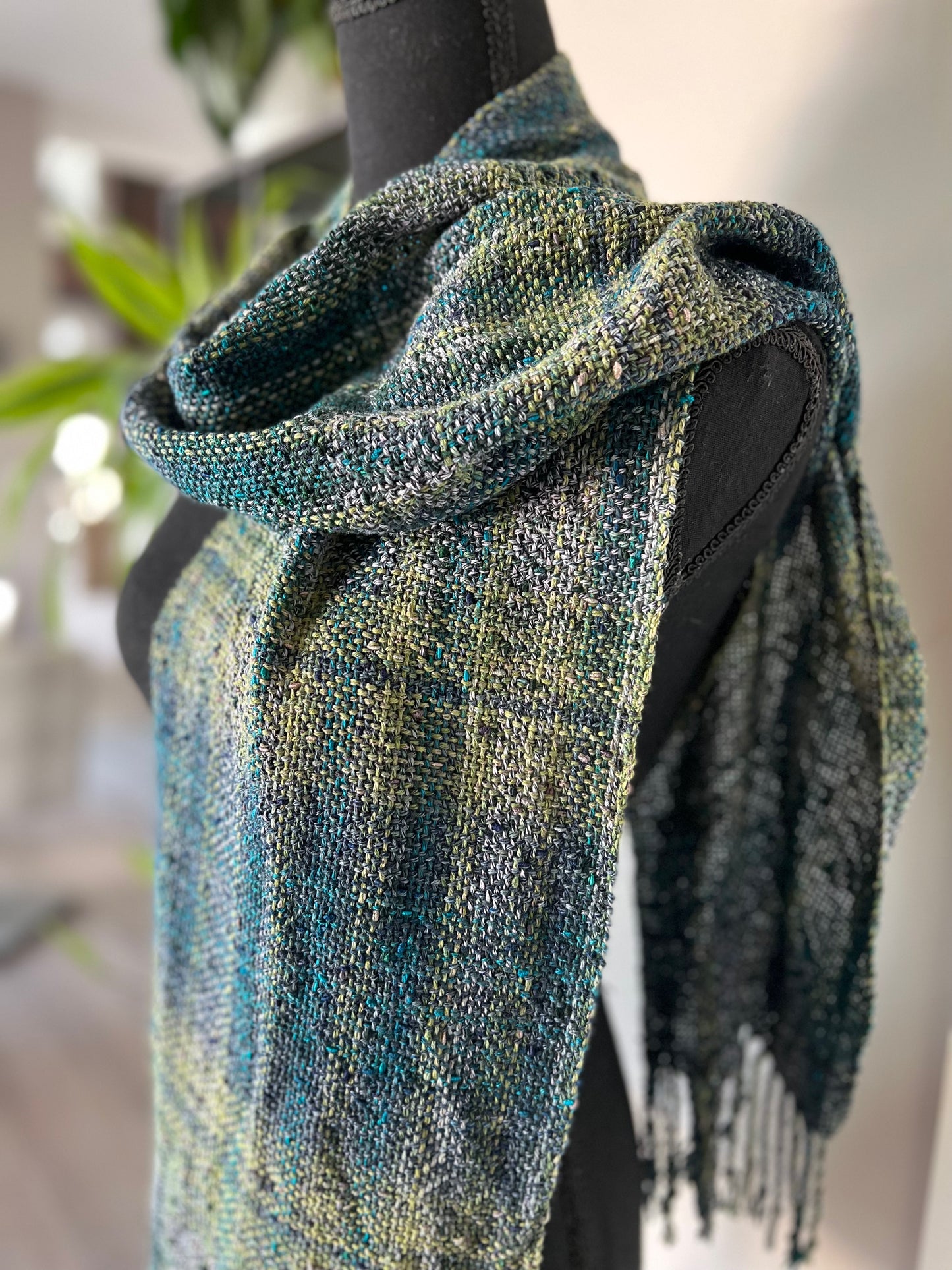 Peacock Plaid Scarf