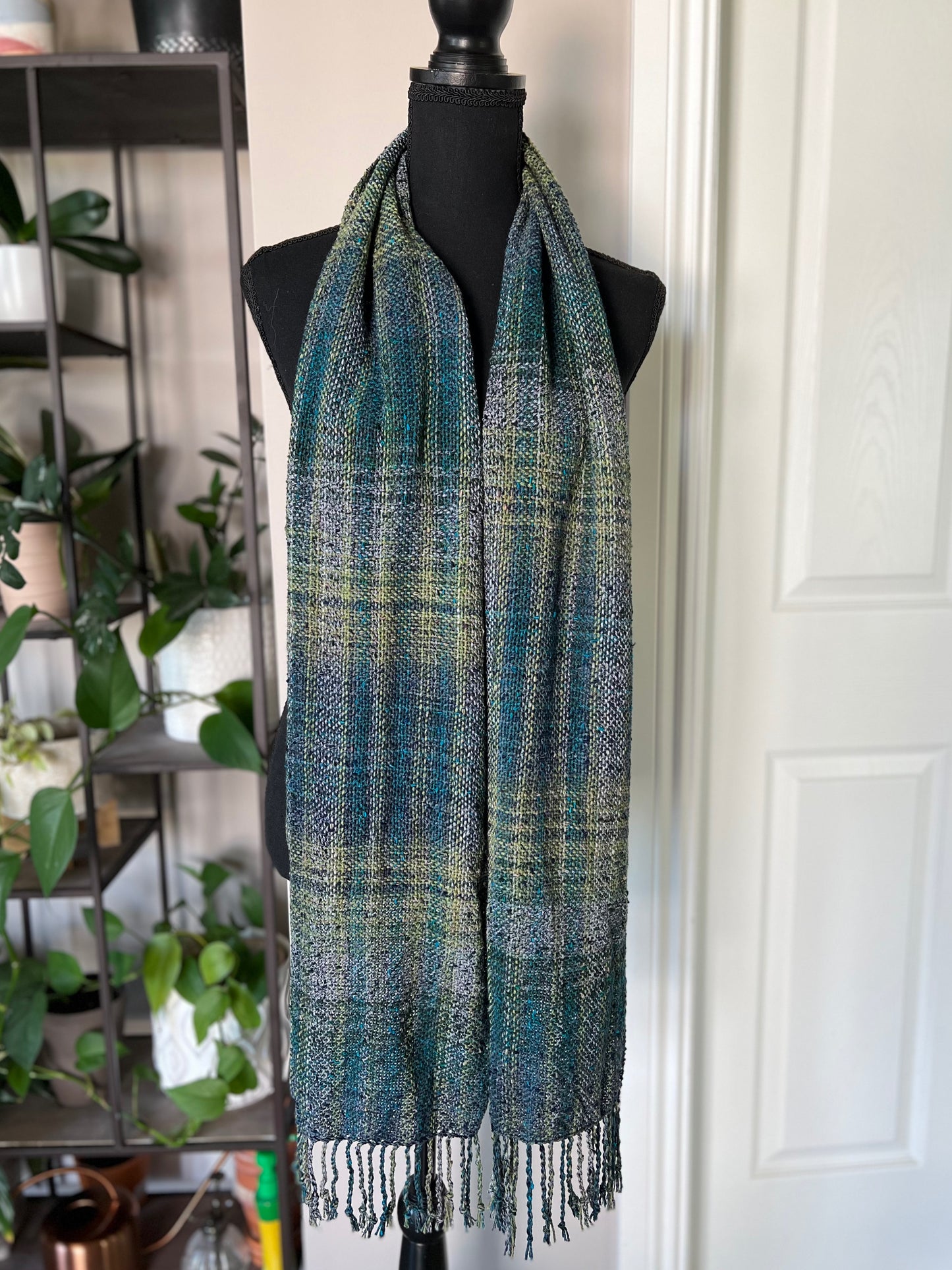 Peacock Plaid Scarf