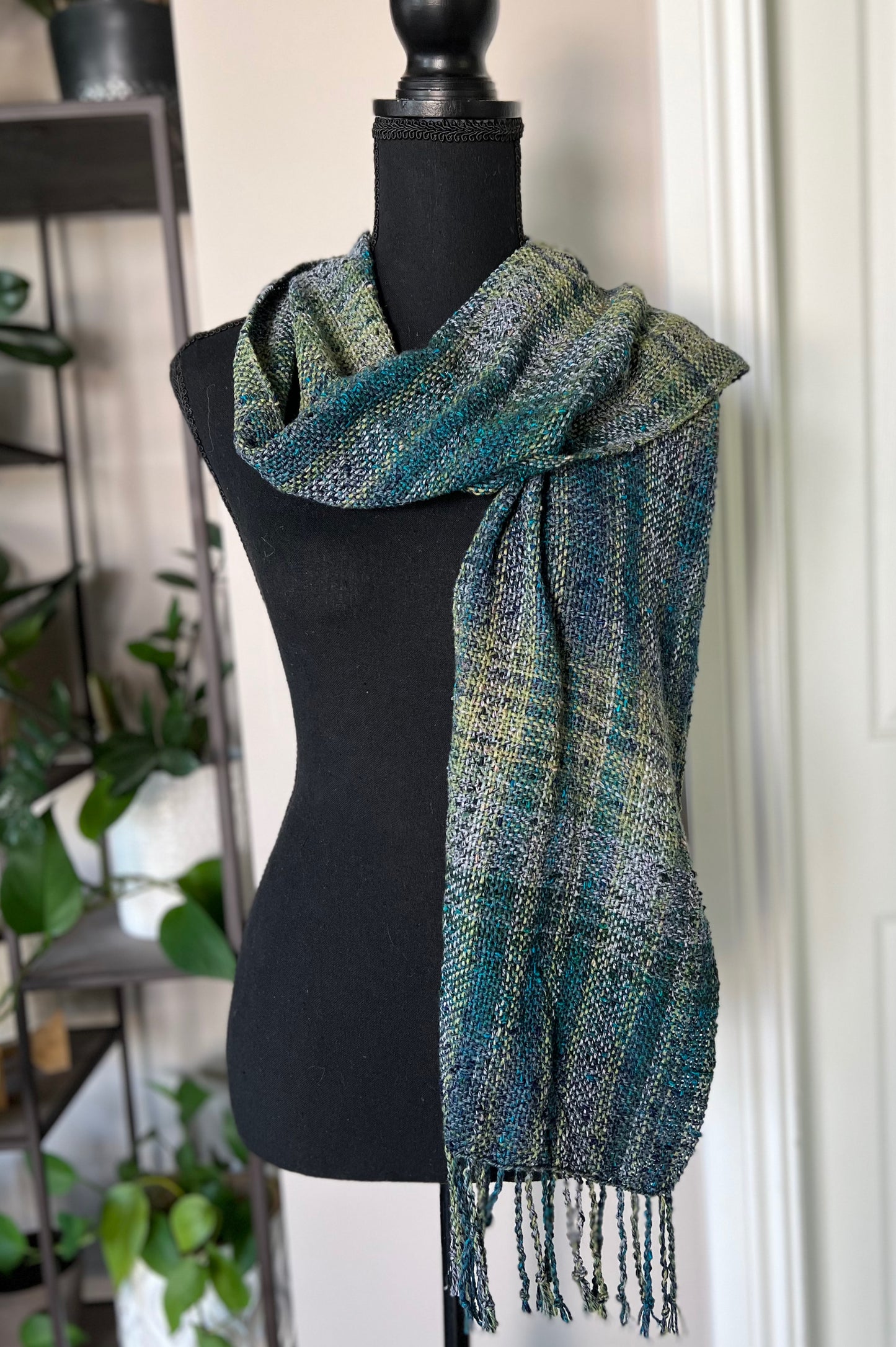 Peacock Plaid Scarf