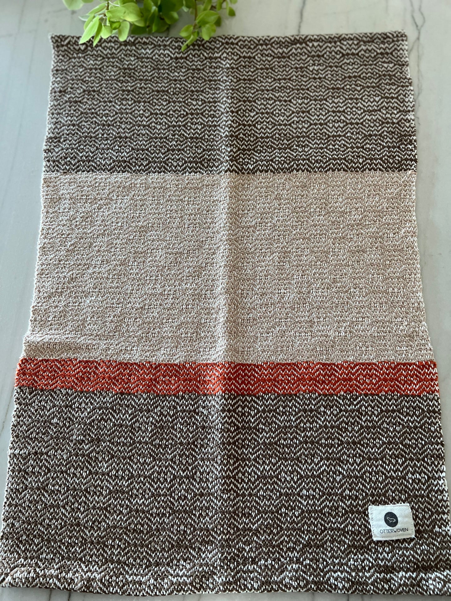 Beige Retro Twill Organic Cotton Towel Set