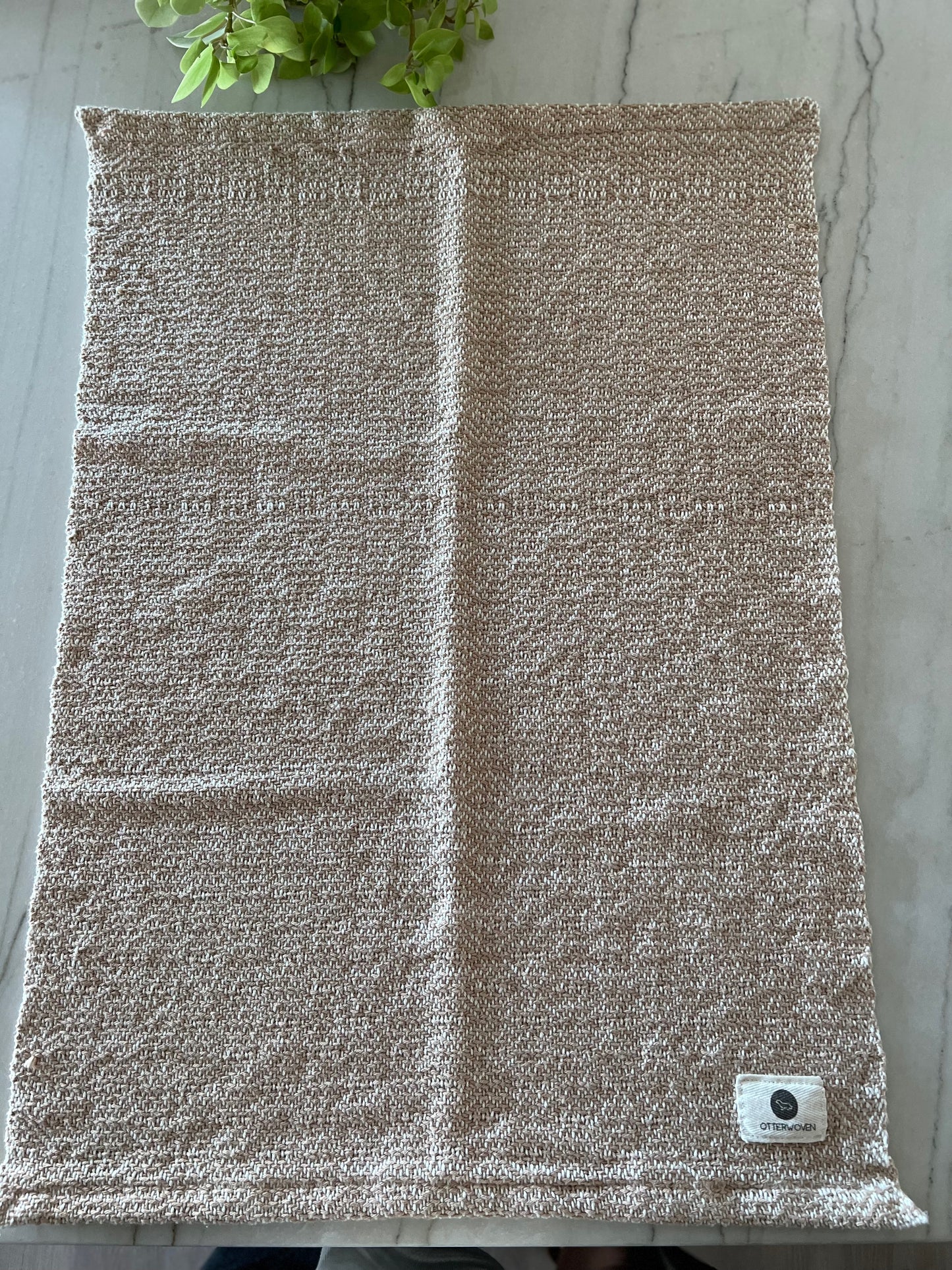 Beige Retro Twill Organic Cotton Towel Set