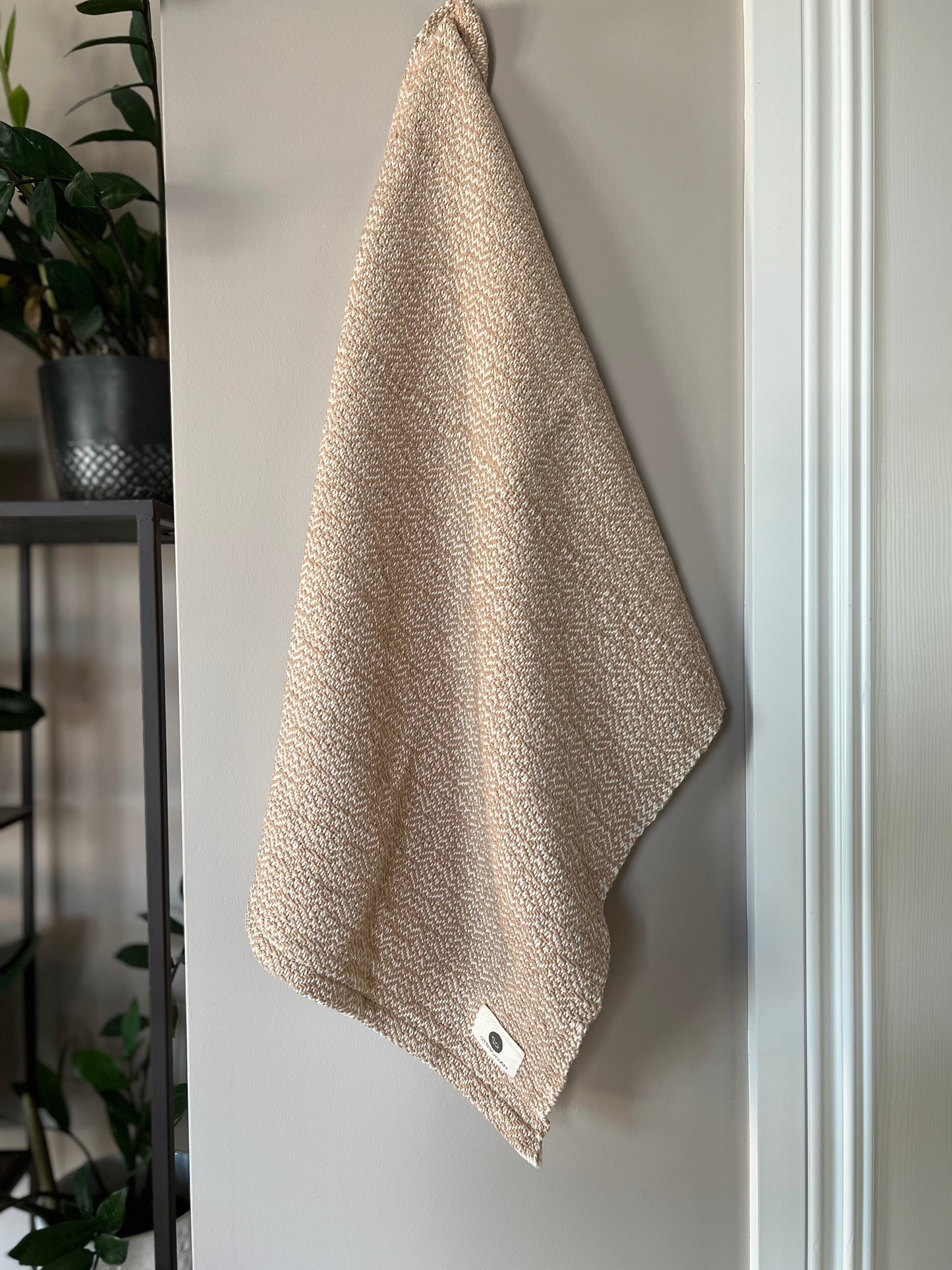 Beige Retro Twill Organic Cotton Towel Set