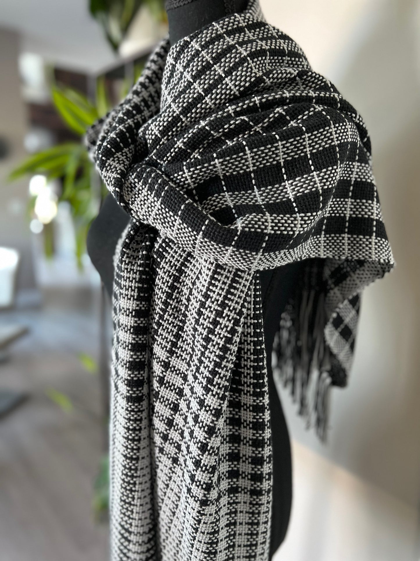 Mixed Check Cotton Wrap