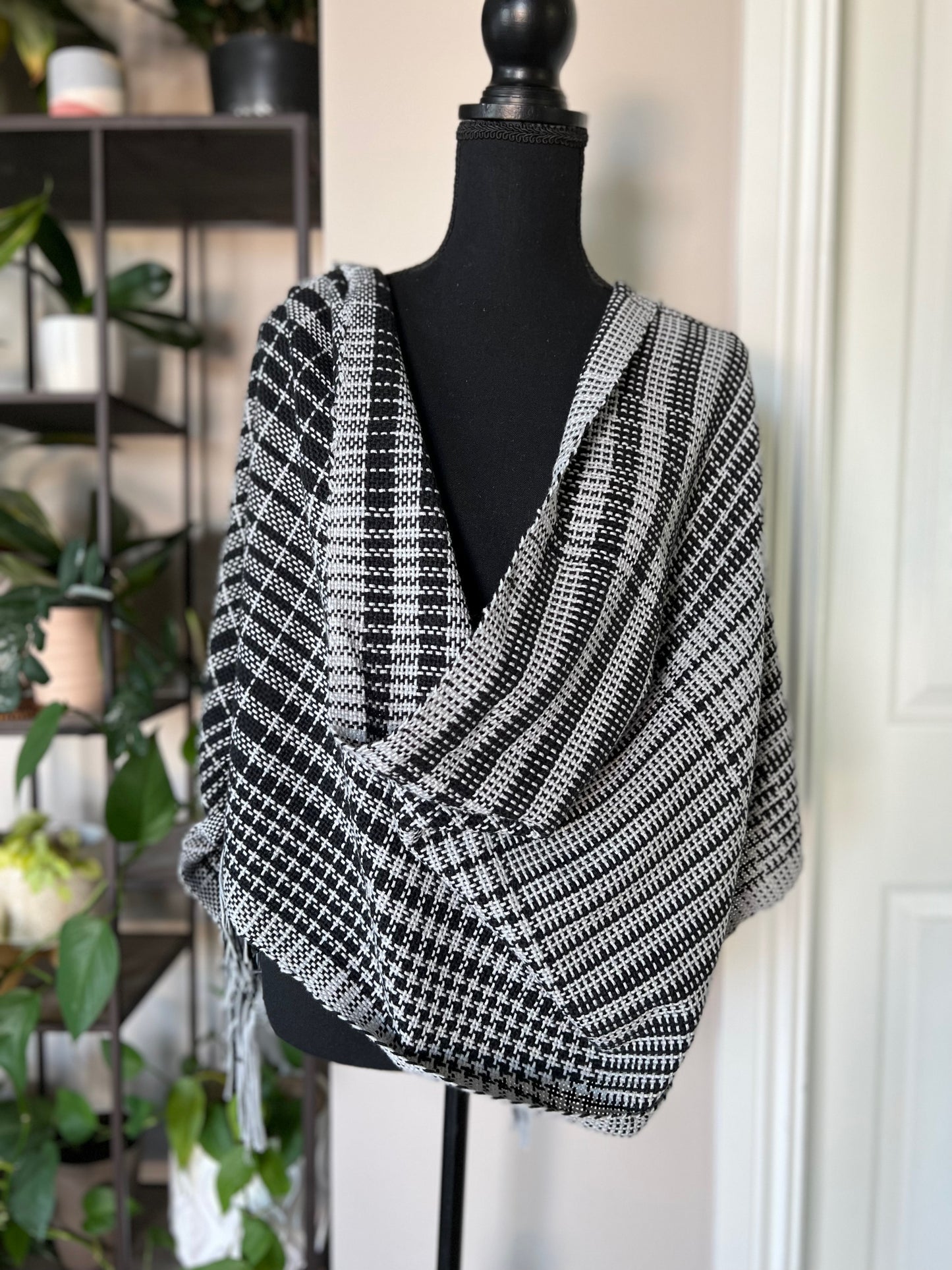 Mixed Check Cotton Wrap