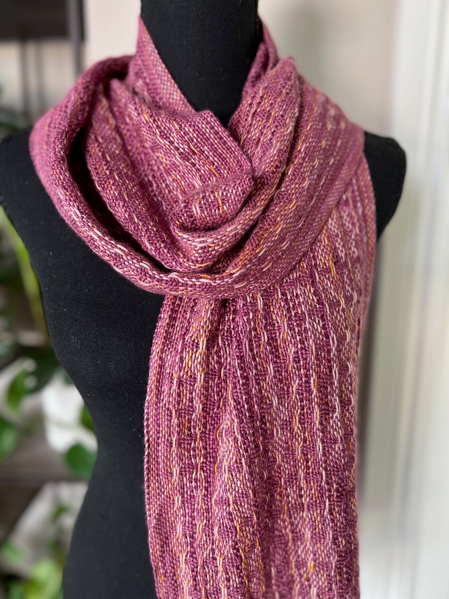 Fall in Florida Merino Wool/Silk/Bamboo Scarf