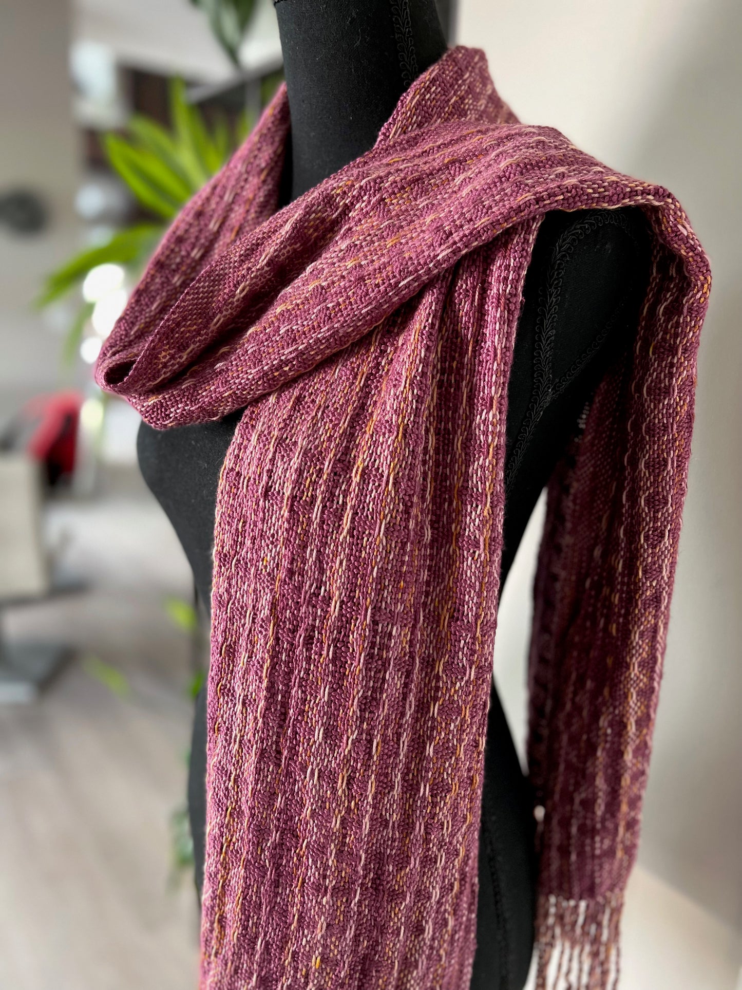 Fall in Florida Merino Wool/Silk/Bamboo Scarf