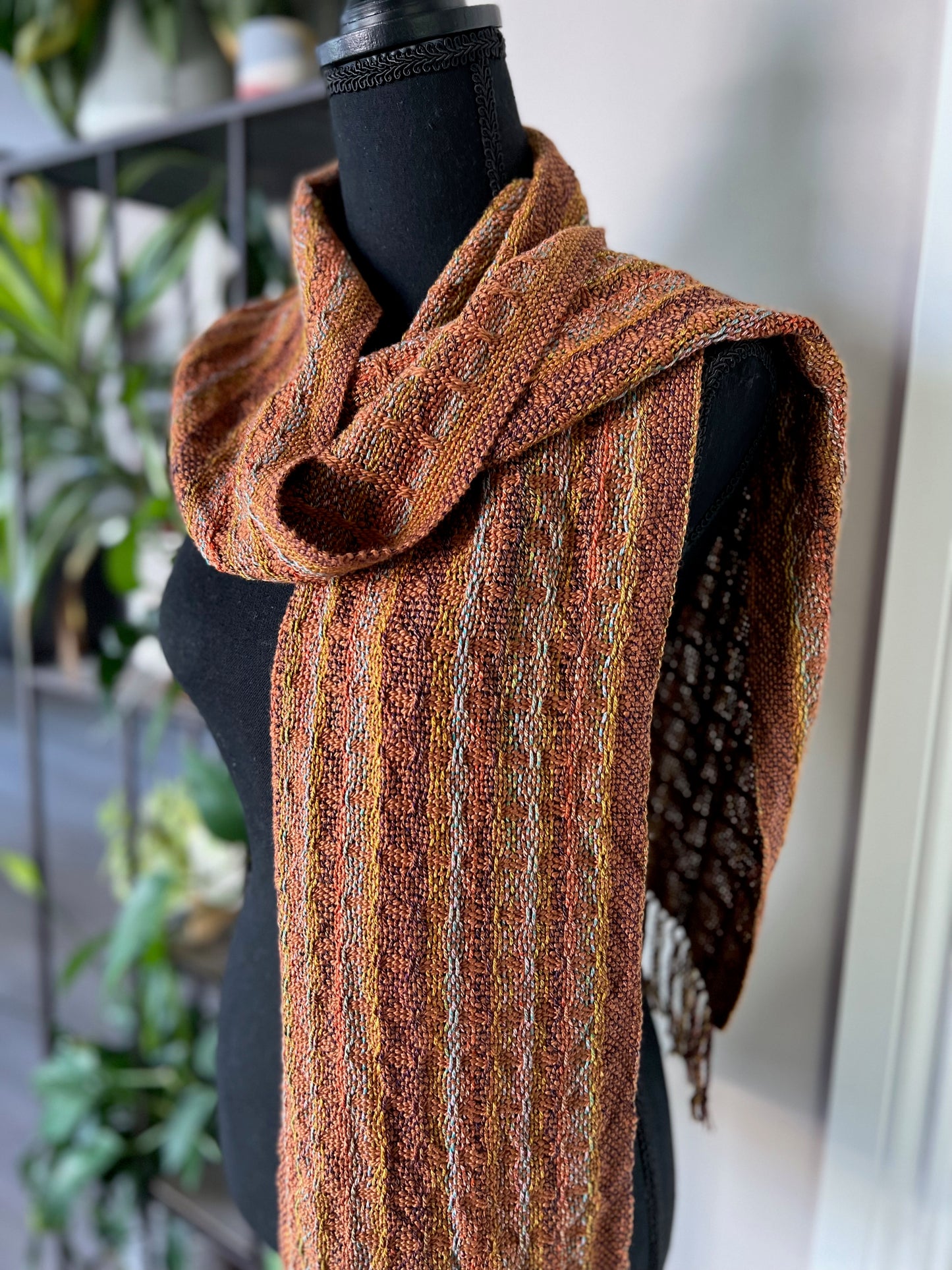 Autumn Stripe Organic Cotton Scarf