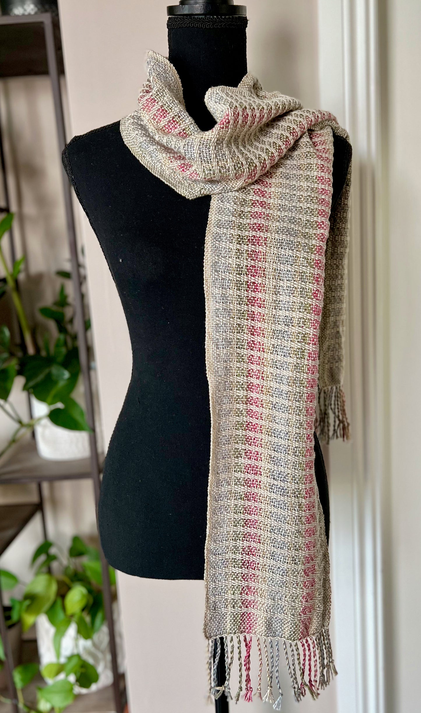 Pastel Fall Hand-dyed Cotton Scarf