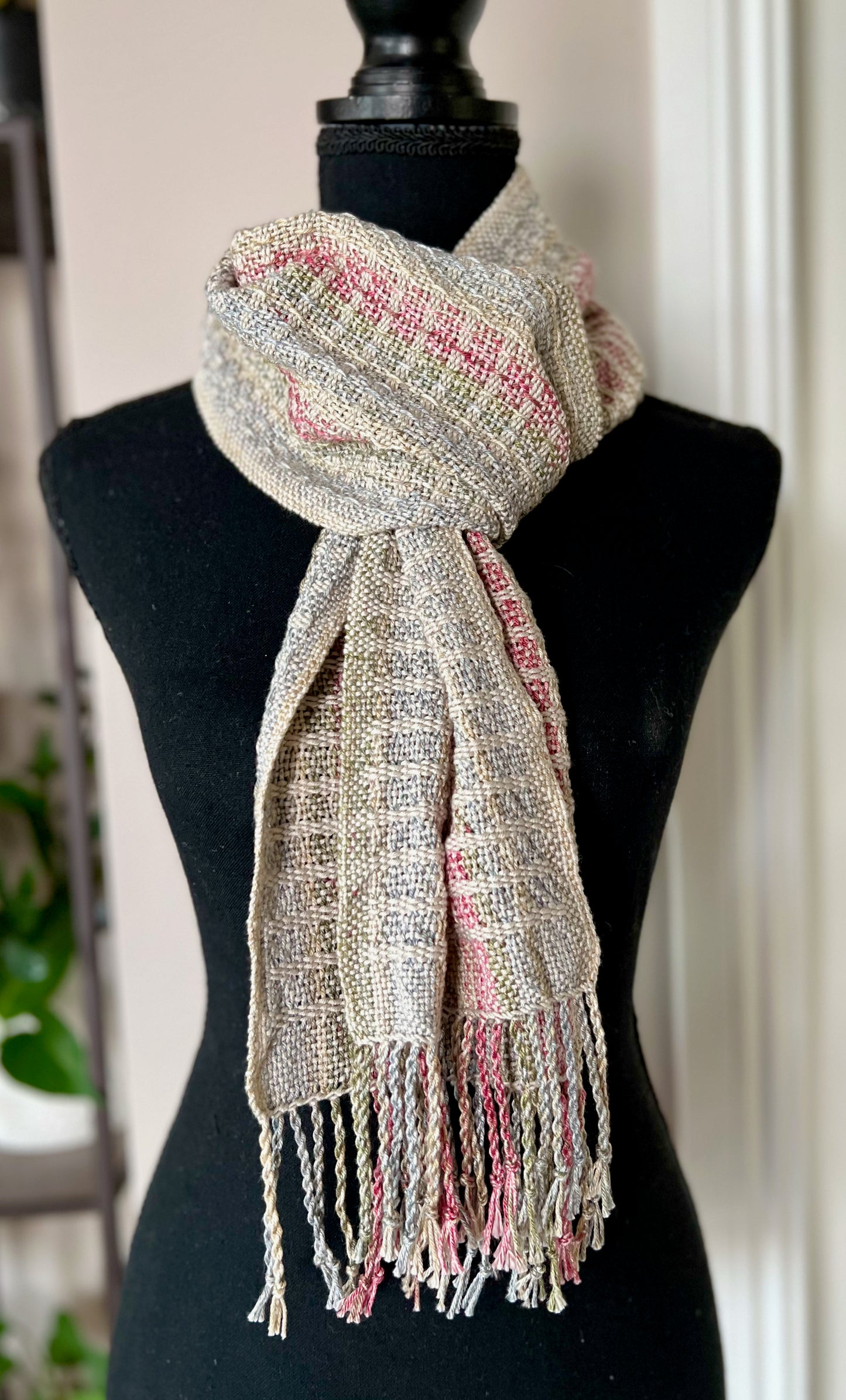 Pastel Fall Hand-dyed Cotton Scarf