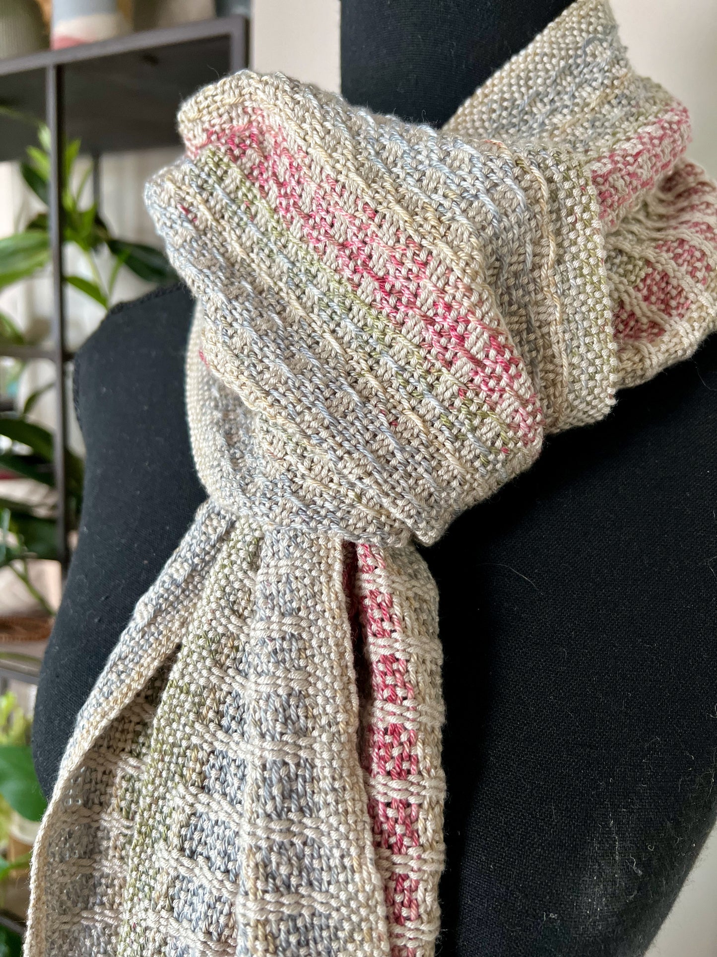 Pastel Fall Hand-dyed Cotton Scarf