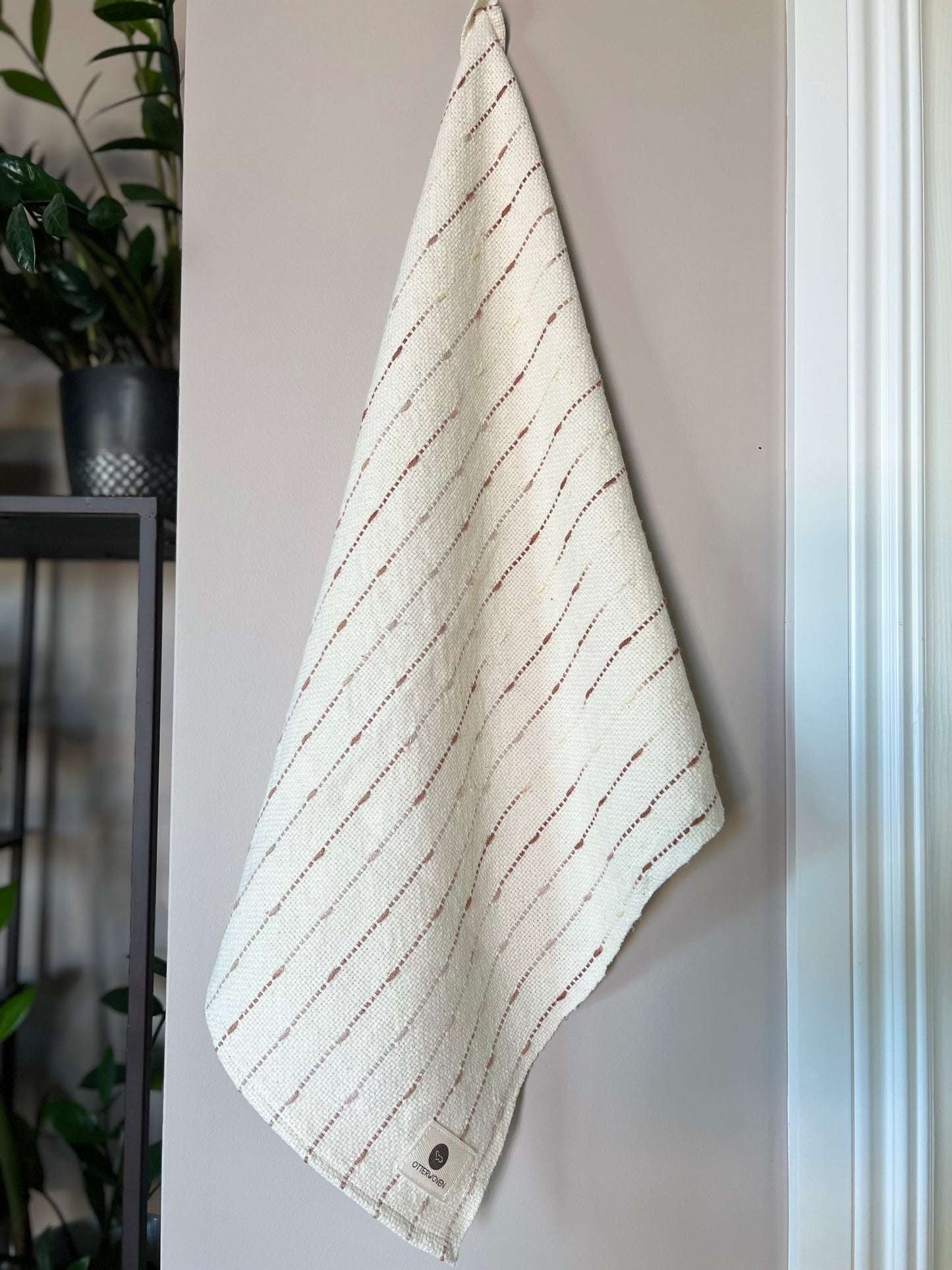 Organic Cotton/Hemp Tea Towels - Coastal Neutral Stripe