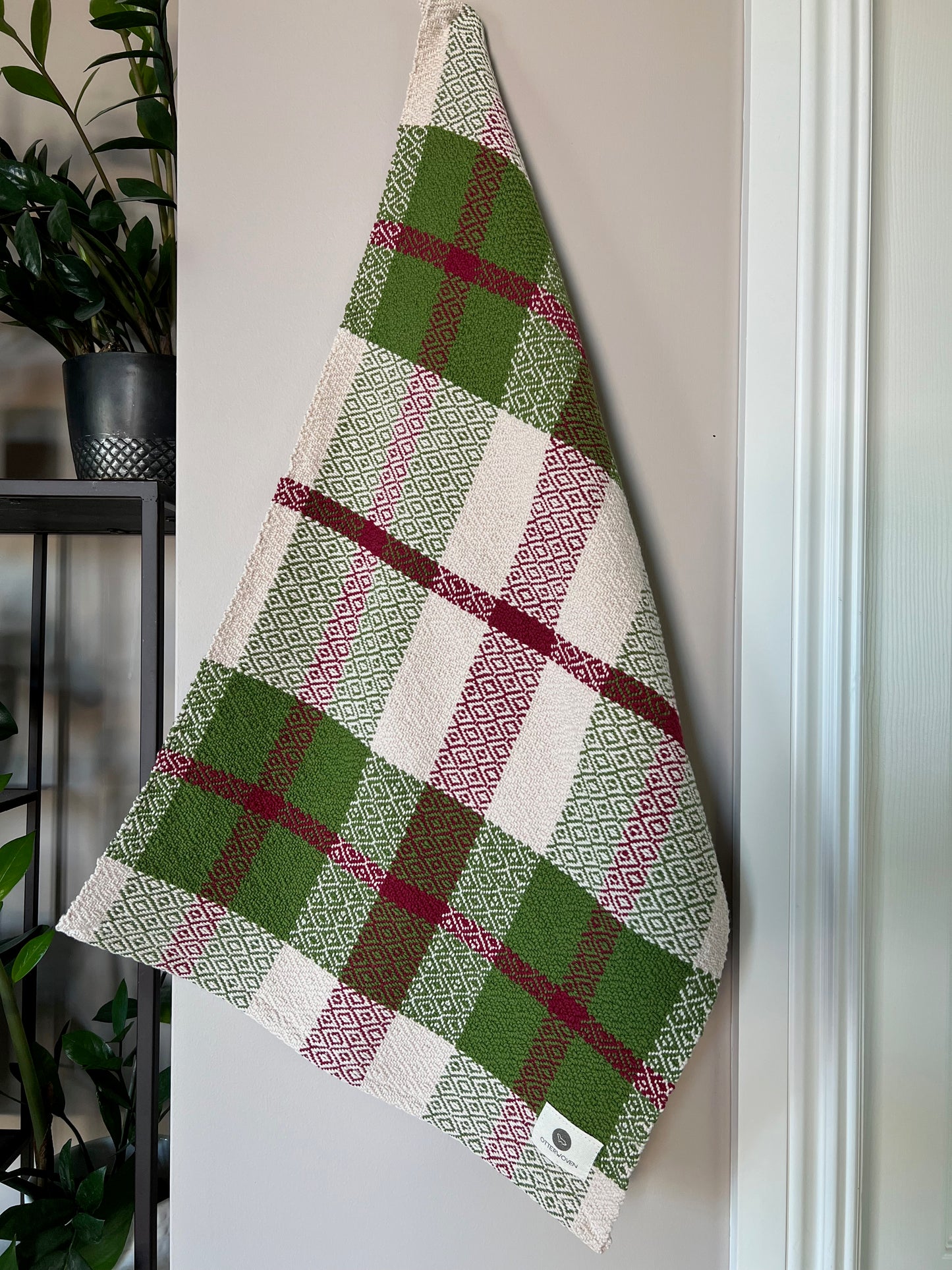 Christmas Twill Towels - Cranberry/Spruce