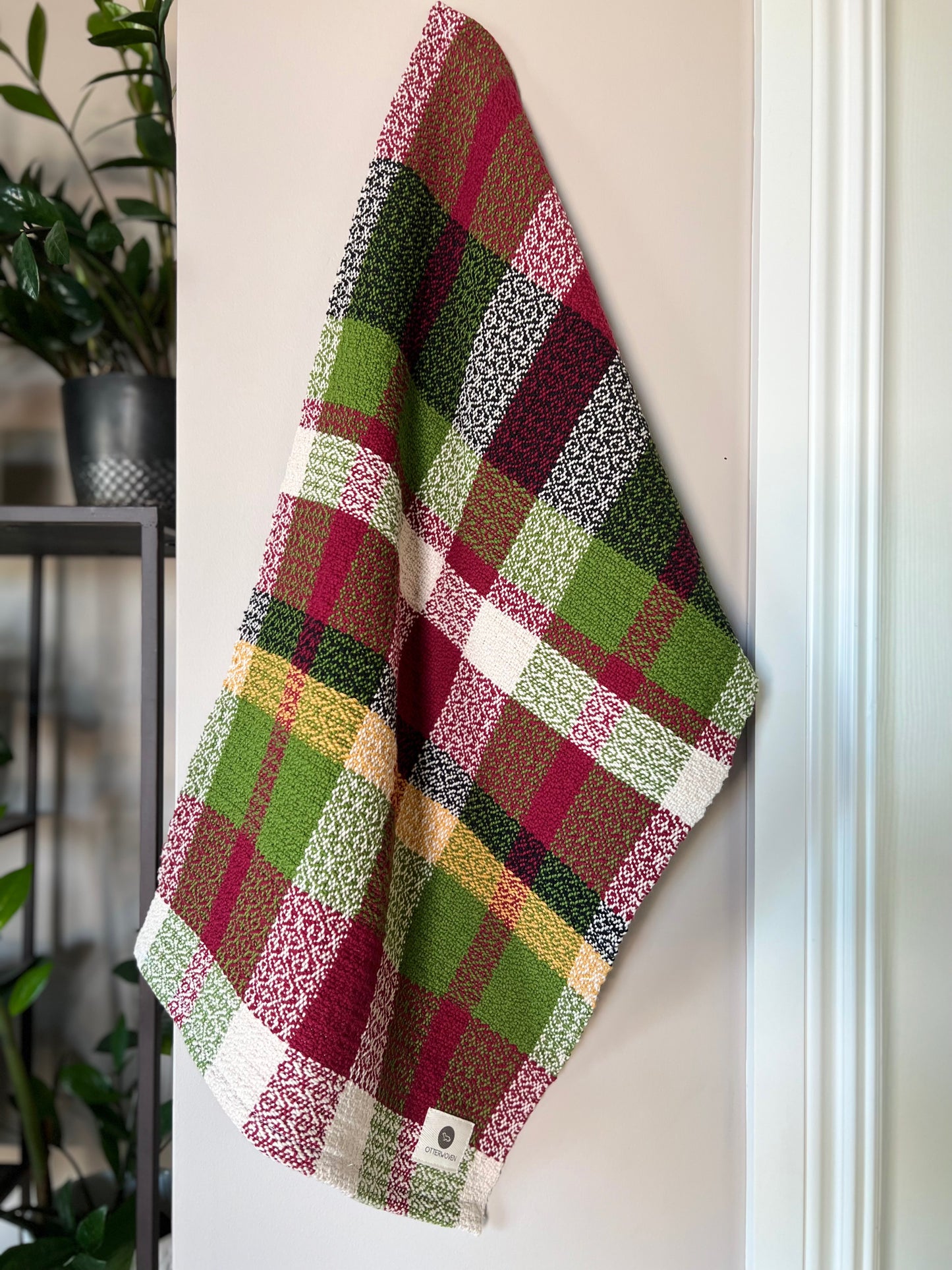 Christmas Twill Towels - Cranberry/Spruce