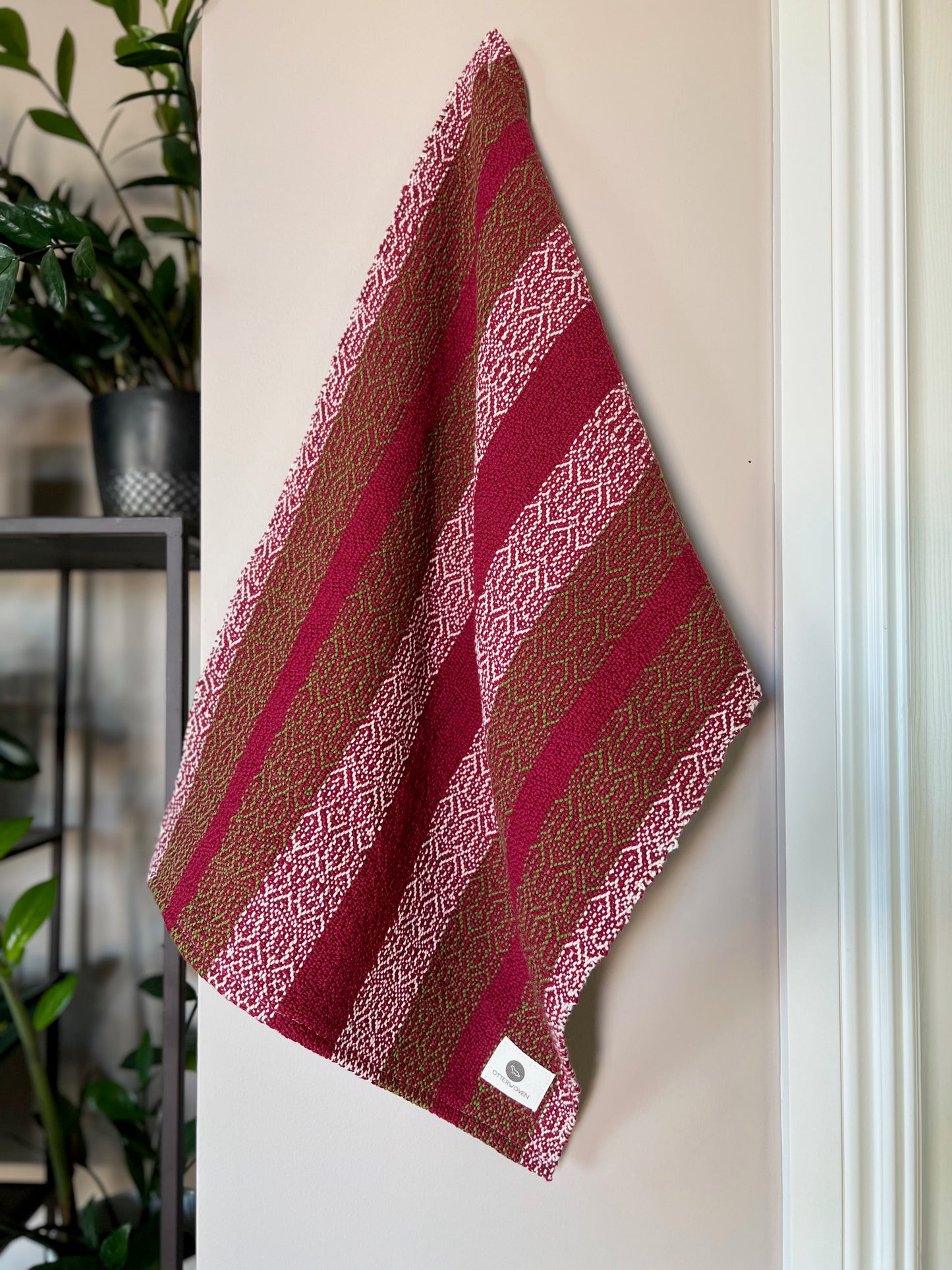 Christmas Twill Towels - Cranberry/Spruce