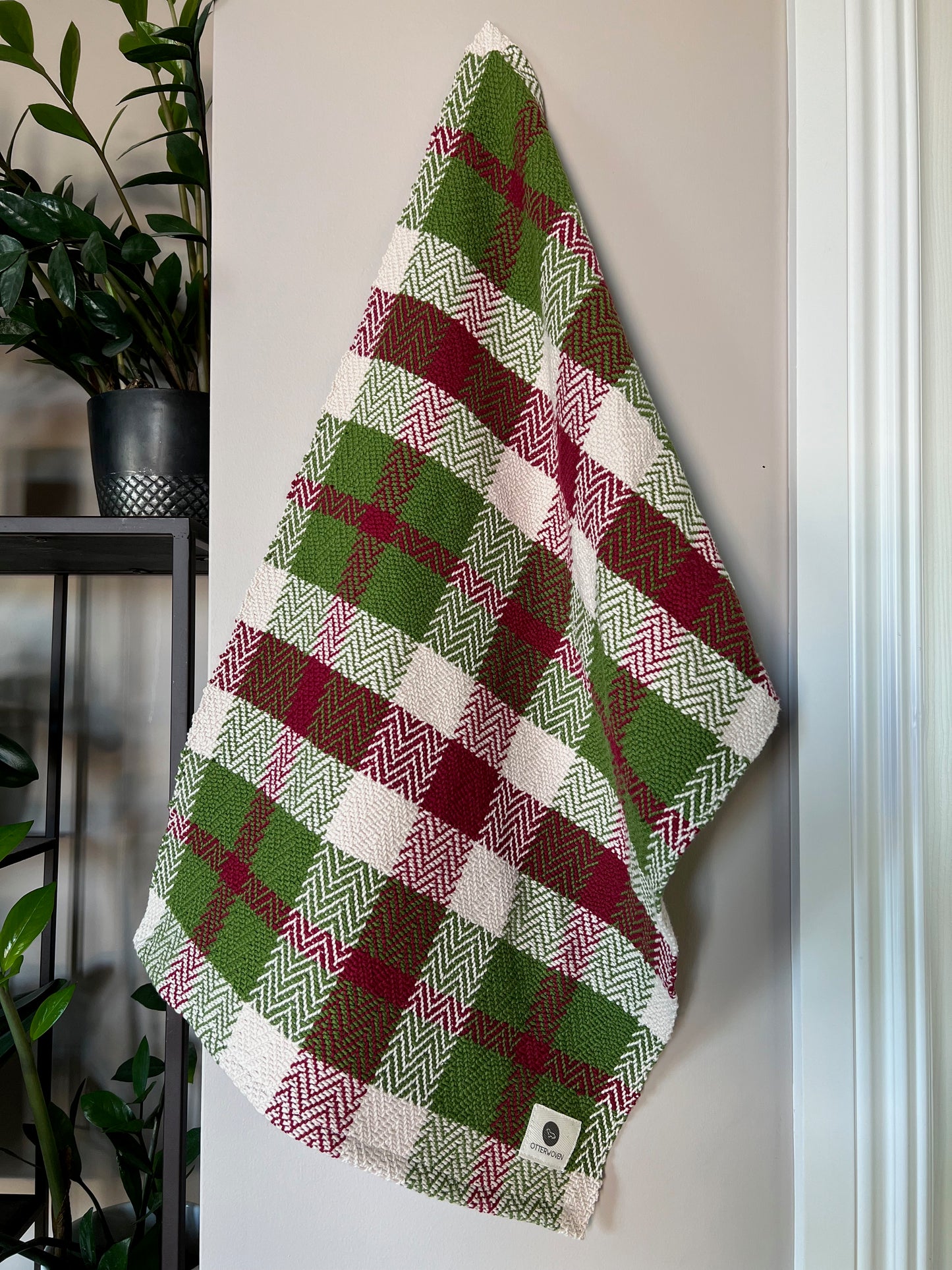 Christmas Twill Towels - Cranberry/Spruce