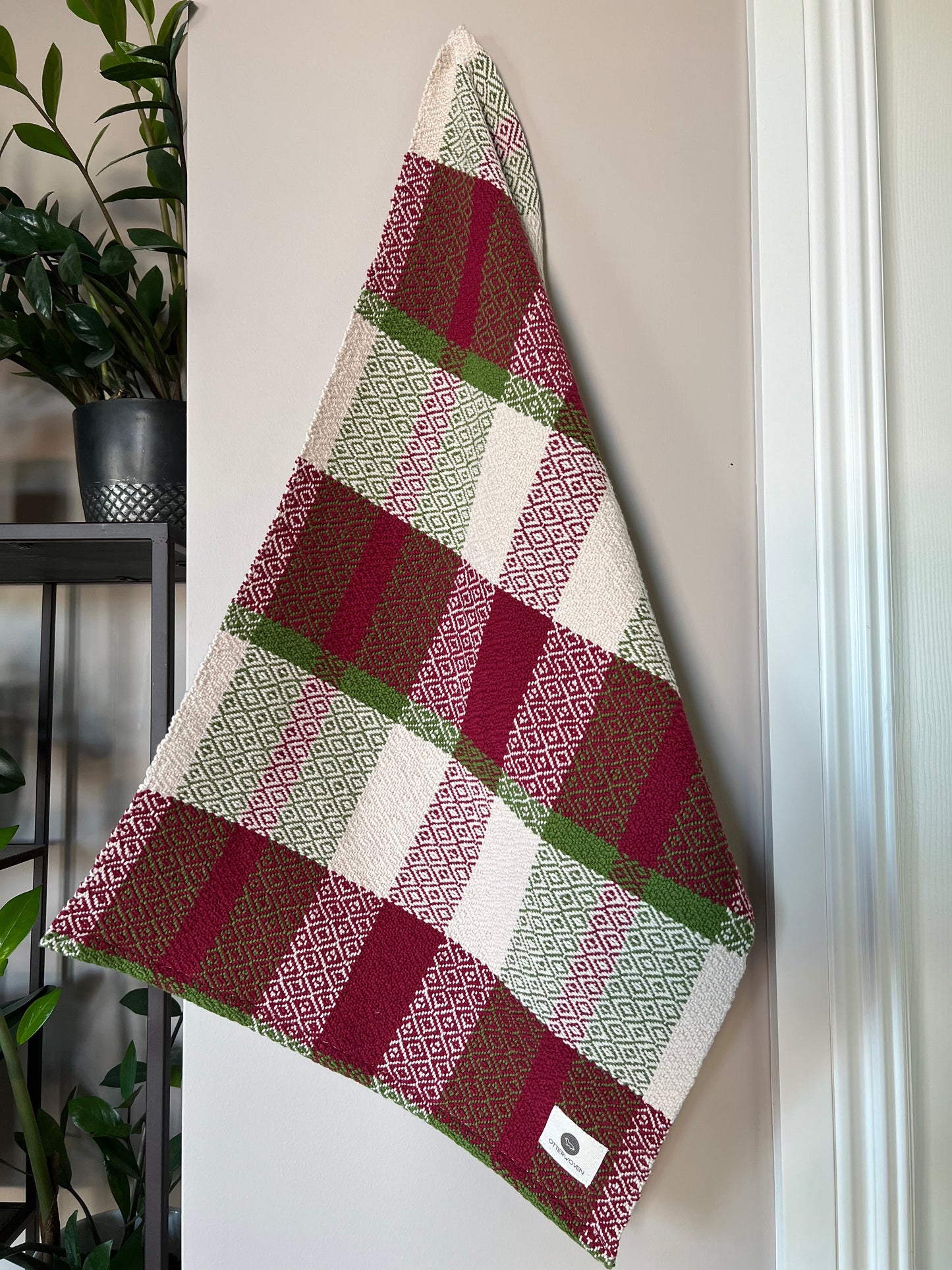 Christmas Twill Towels - Cranberry/Spruce