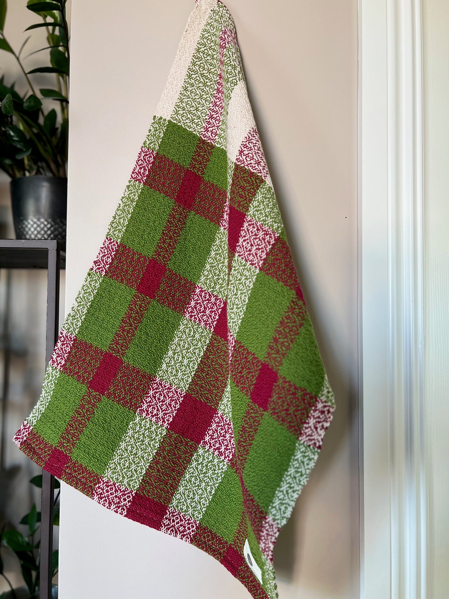 Christmas Twill Towels - Cranberry/Spruce