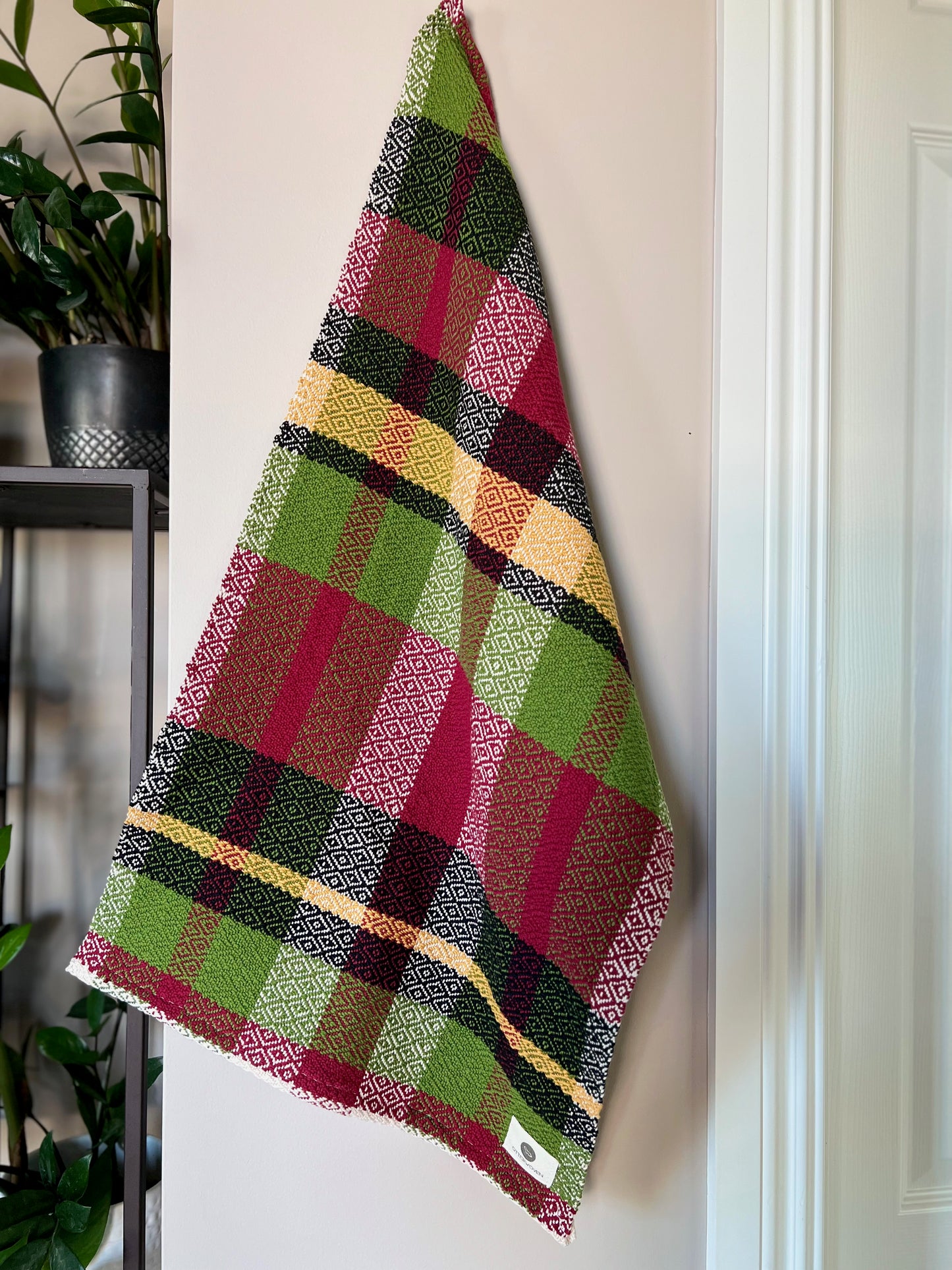 Christmas Twill Towels - Cranberry/Spruce