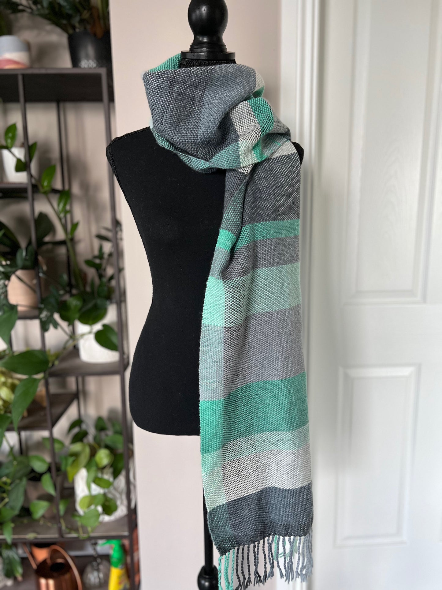 Wintergreen Striped Oversized Scarf