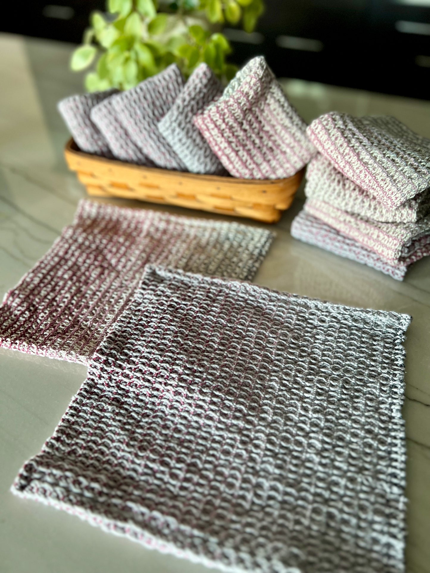 Organic Cotton Waffle Weave Washcloths - ARS - 23-1