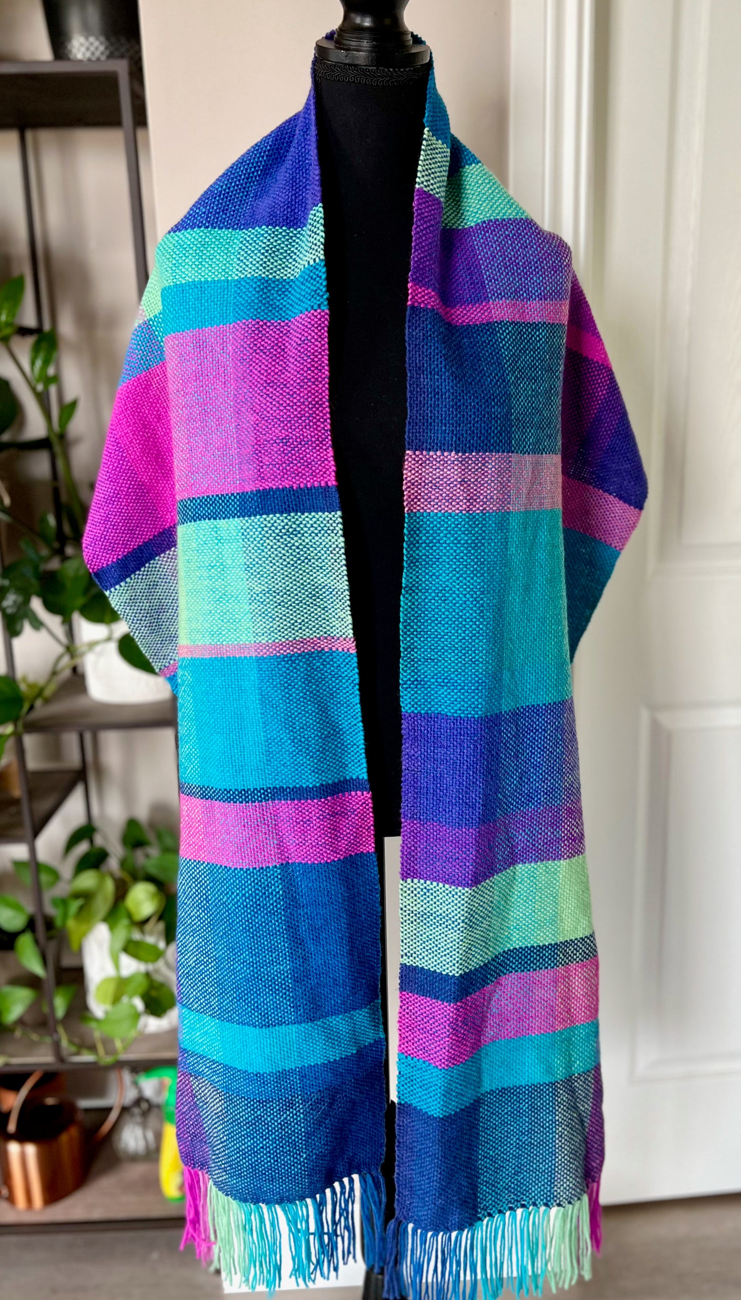 Color Crush Striped Oversized Scarf