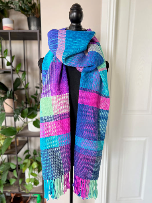 Color Crush Striped Oversized Scarf