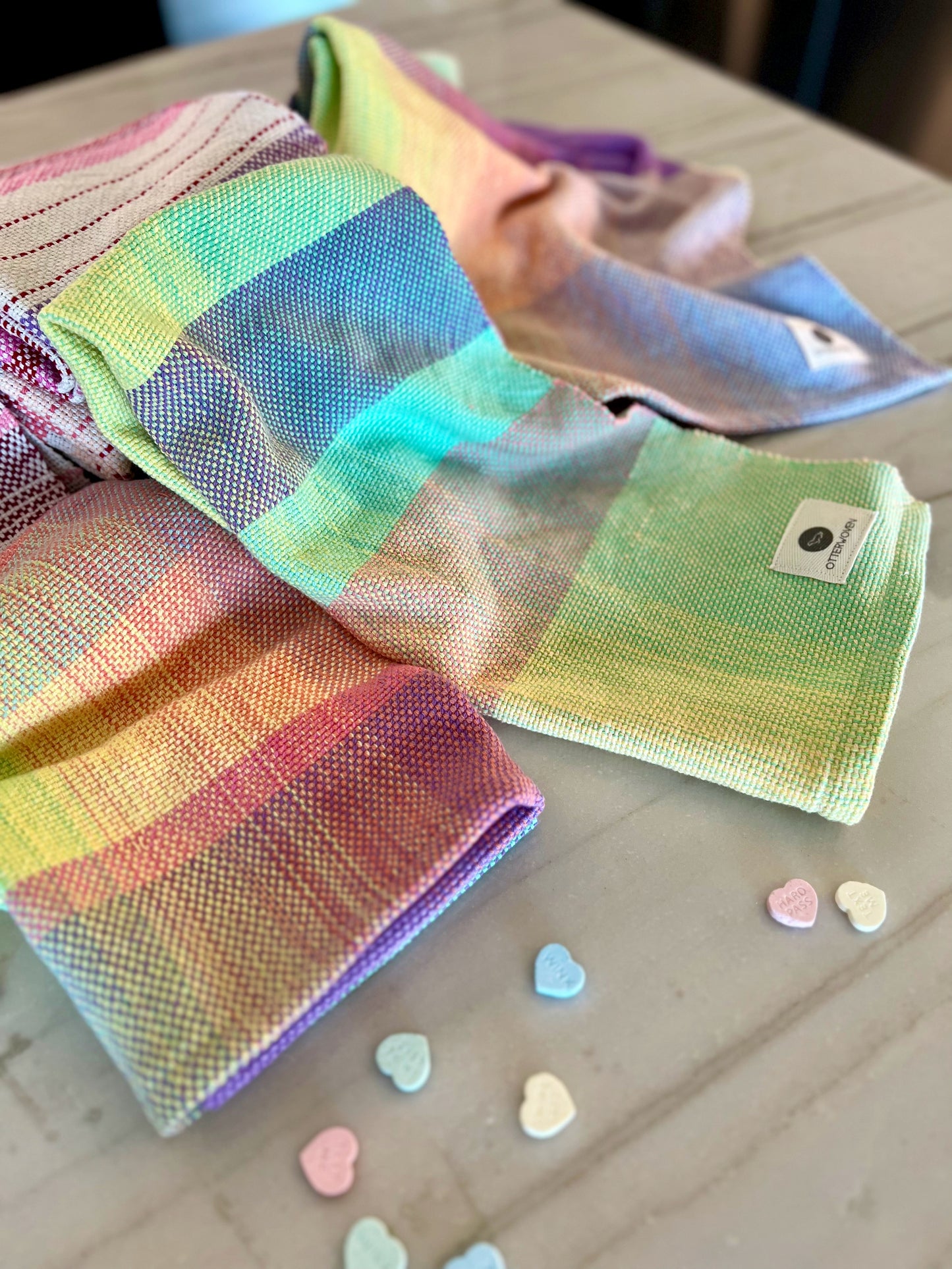 Candy Hearts Towels